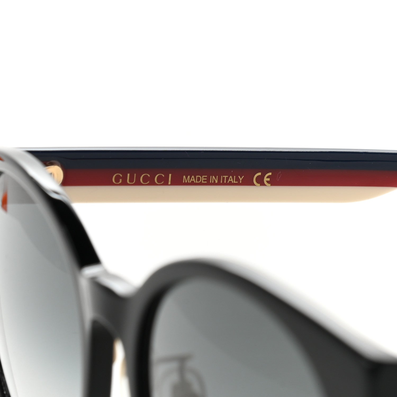 Gucci Acetate GG Web Round Eye Sunglasses GG0854SK Black 6 of 9