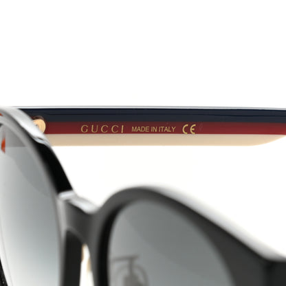Gucci Acetate GG Web Round Eye Sunglasses GG0854SK Black 6 of 9