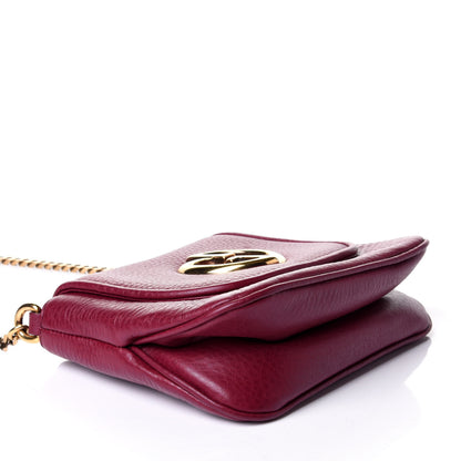 Gucci Cellarius Calfskin Small 1973 Chain Shoulder Bag Cherry Gloss 3 of 5