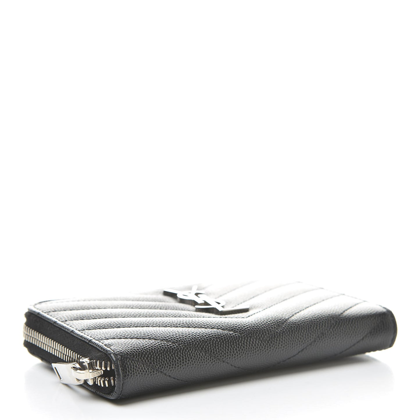 Grain De Poudre Matelasse Chevron Monogram Zip Around Wallet Earth