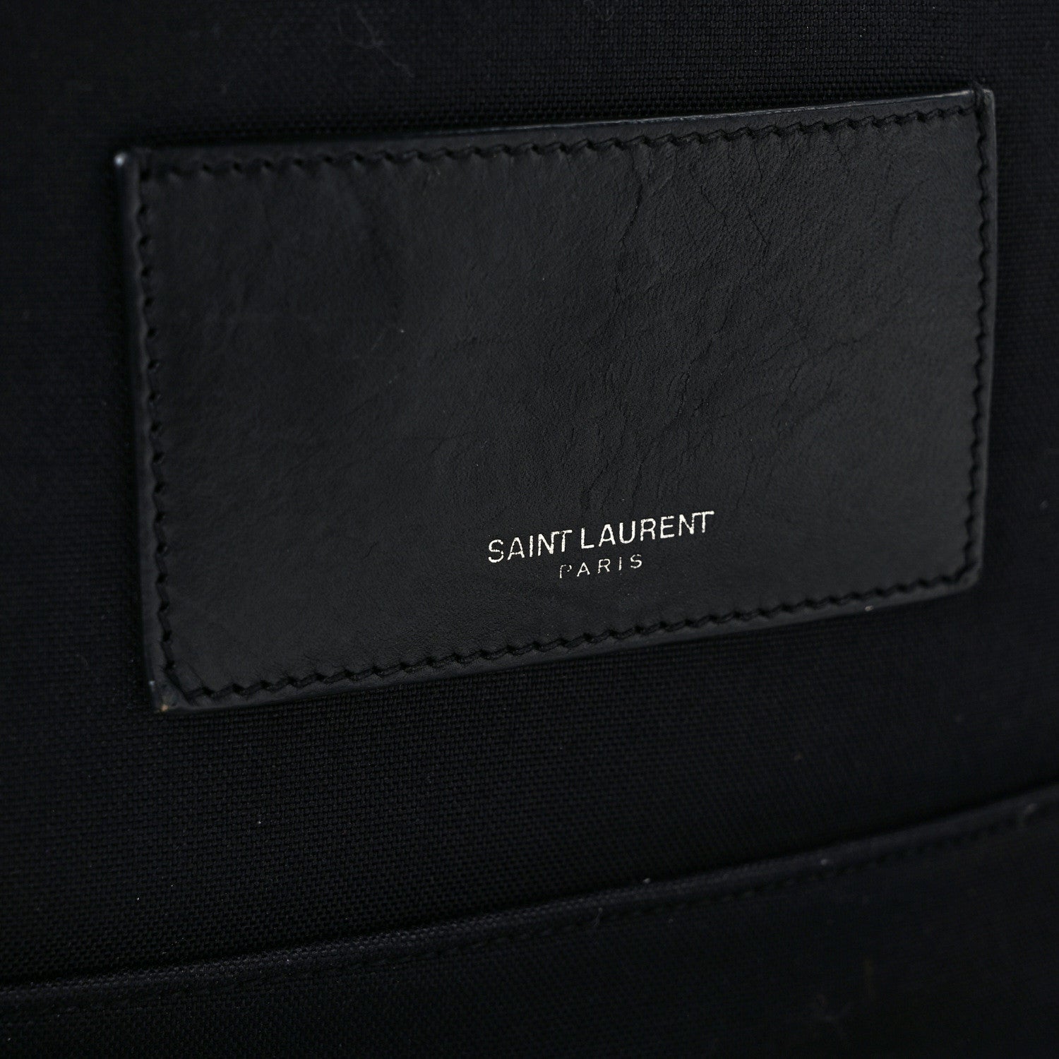 Saint Laurent Twill Patches City Backpack Black 11 of 11