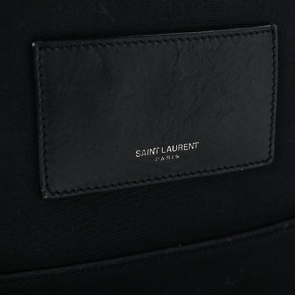 Saint Laurent Twill Patches City Backpack Black 11 of 11