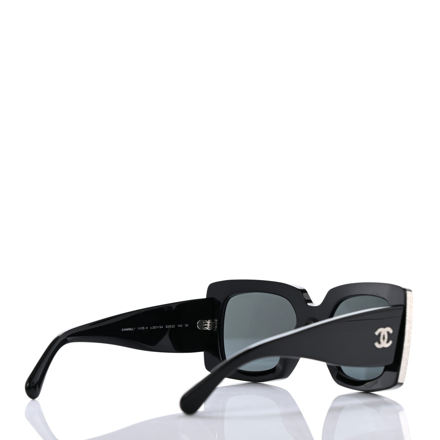 Chanel Square CC Sunglasses Black 4 of 7
