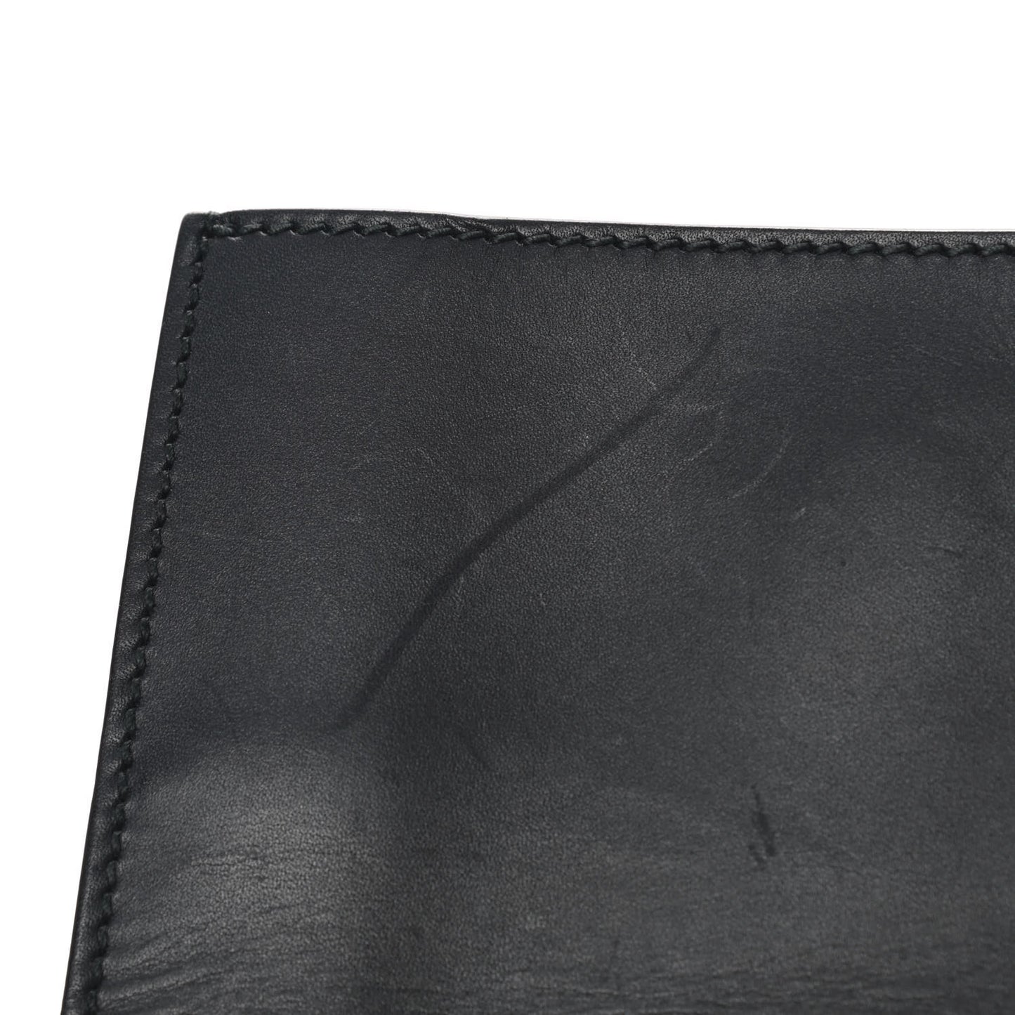 Calfskin Embossed XL Clutch Black