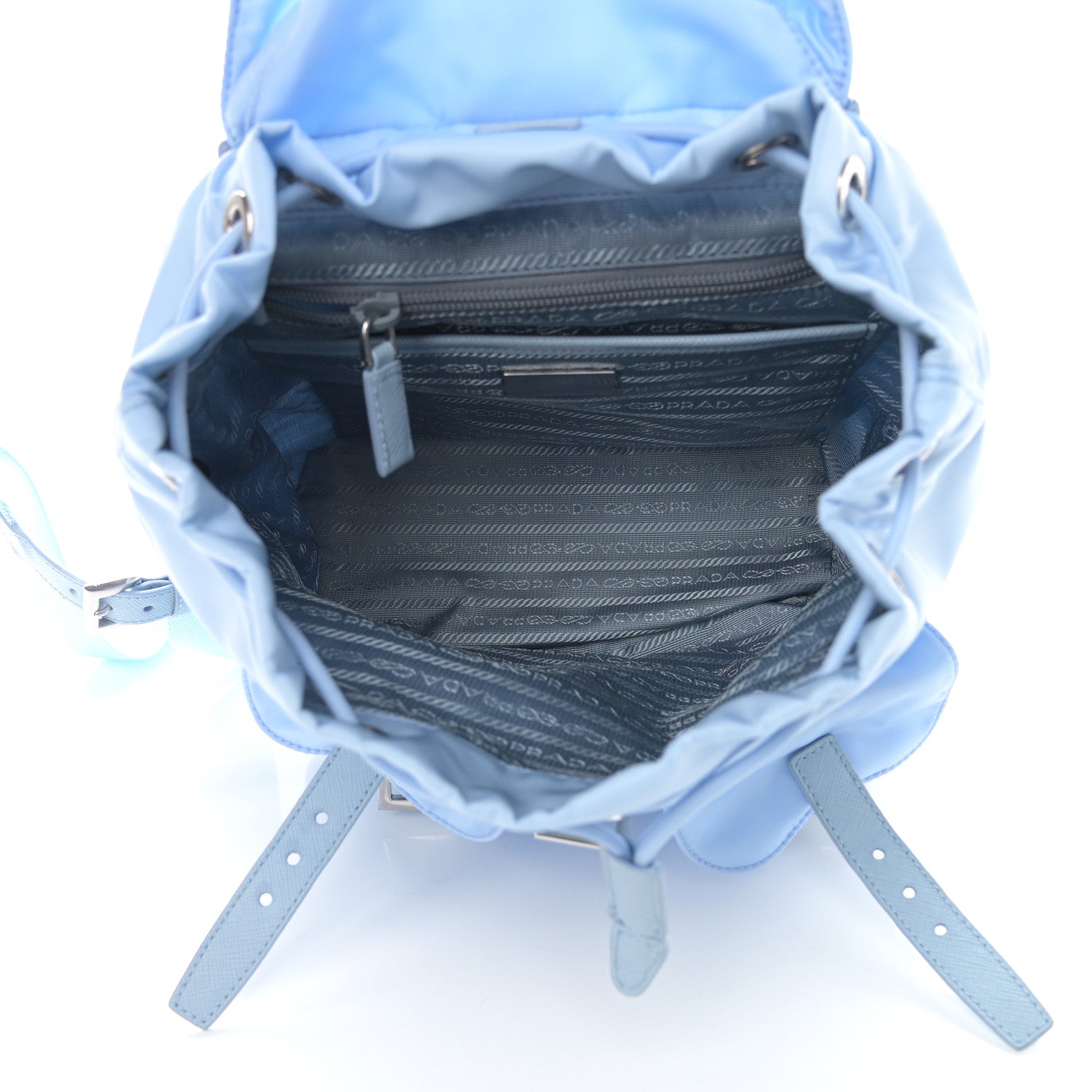 Prada Tessuto Nylon Vela Small Backpack Celeste 5 of 16