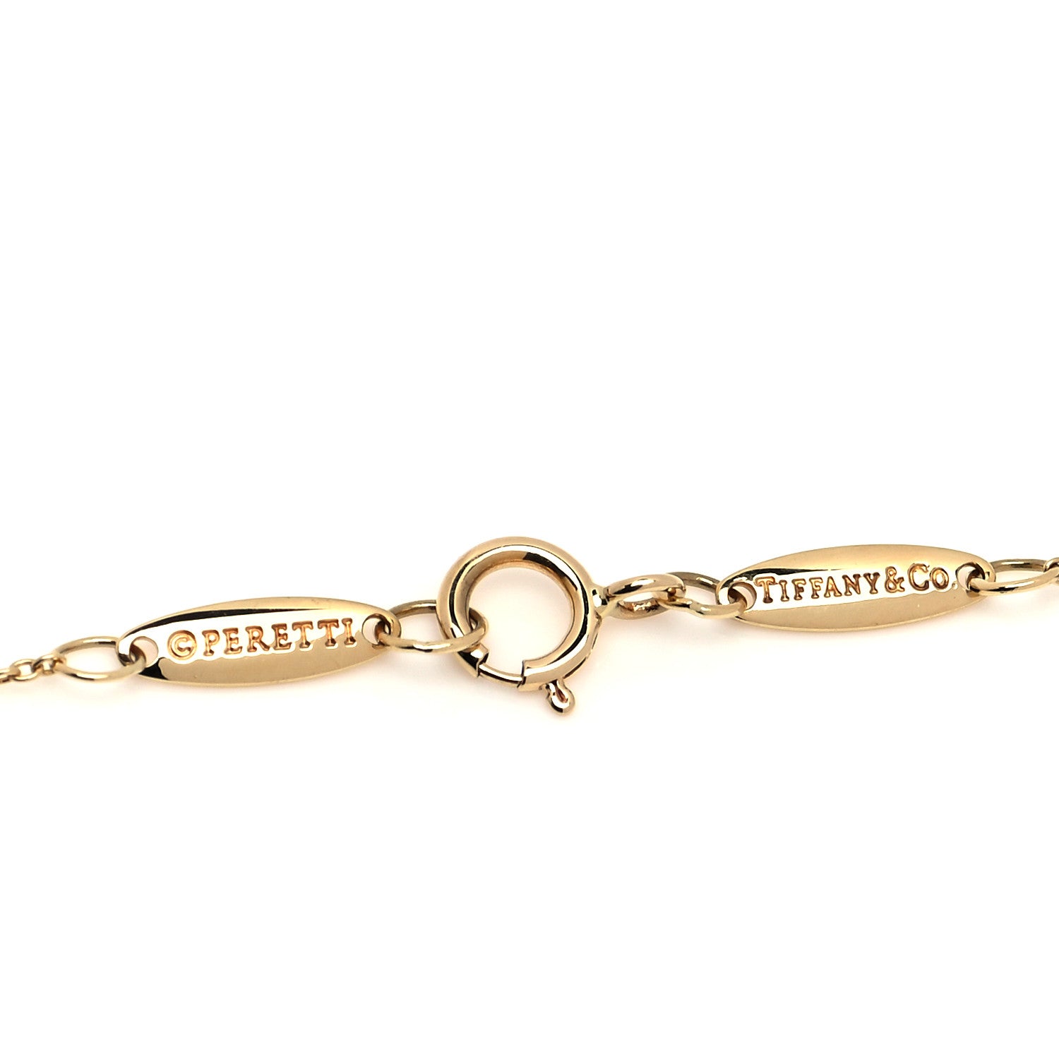 Tiffany 18K Yellow Gold Elsa Peretti Letter J Pendant Necklace 5 of 5