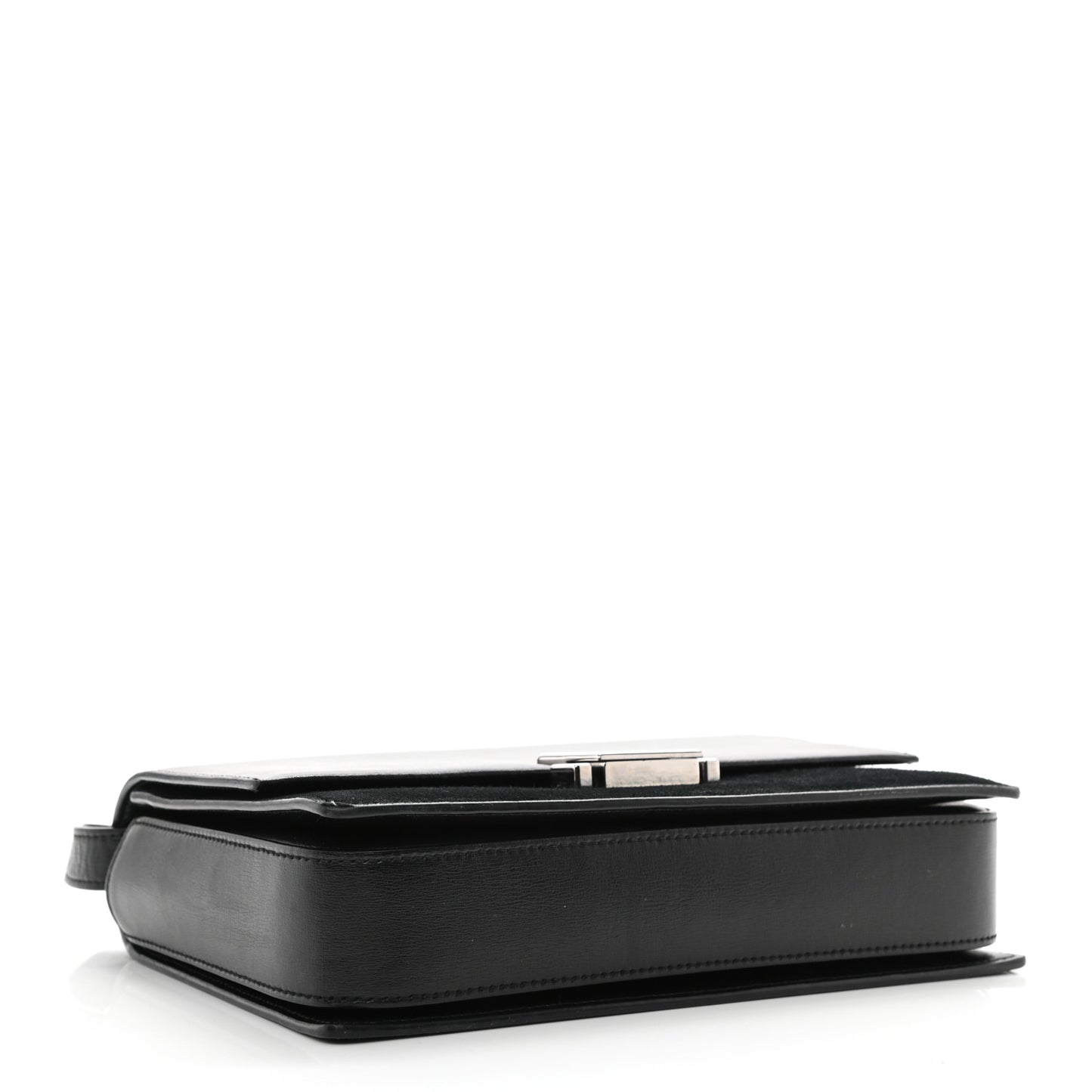 Smooth Calfskin Suede Medium Bellechasse Black