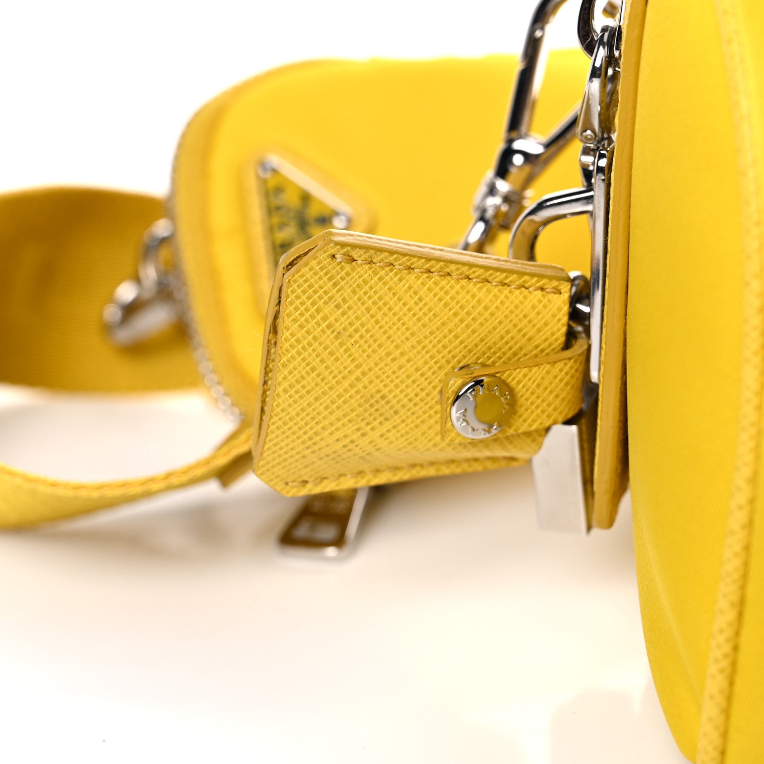 Prada Nylon Re-Edition Shoulder Bag Giallo 17 of 18