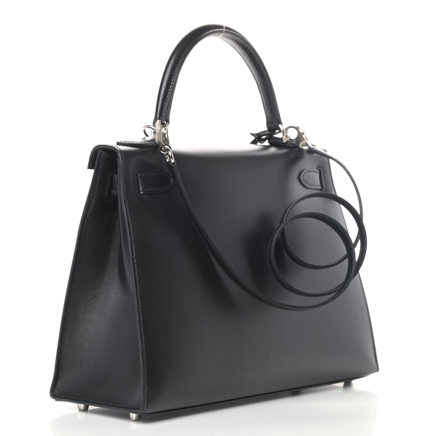 Hermes Tadelakt Kelly Sellier 28 Black 2 of 7