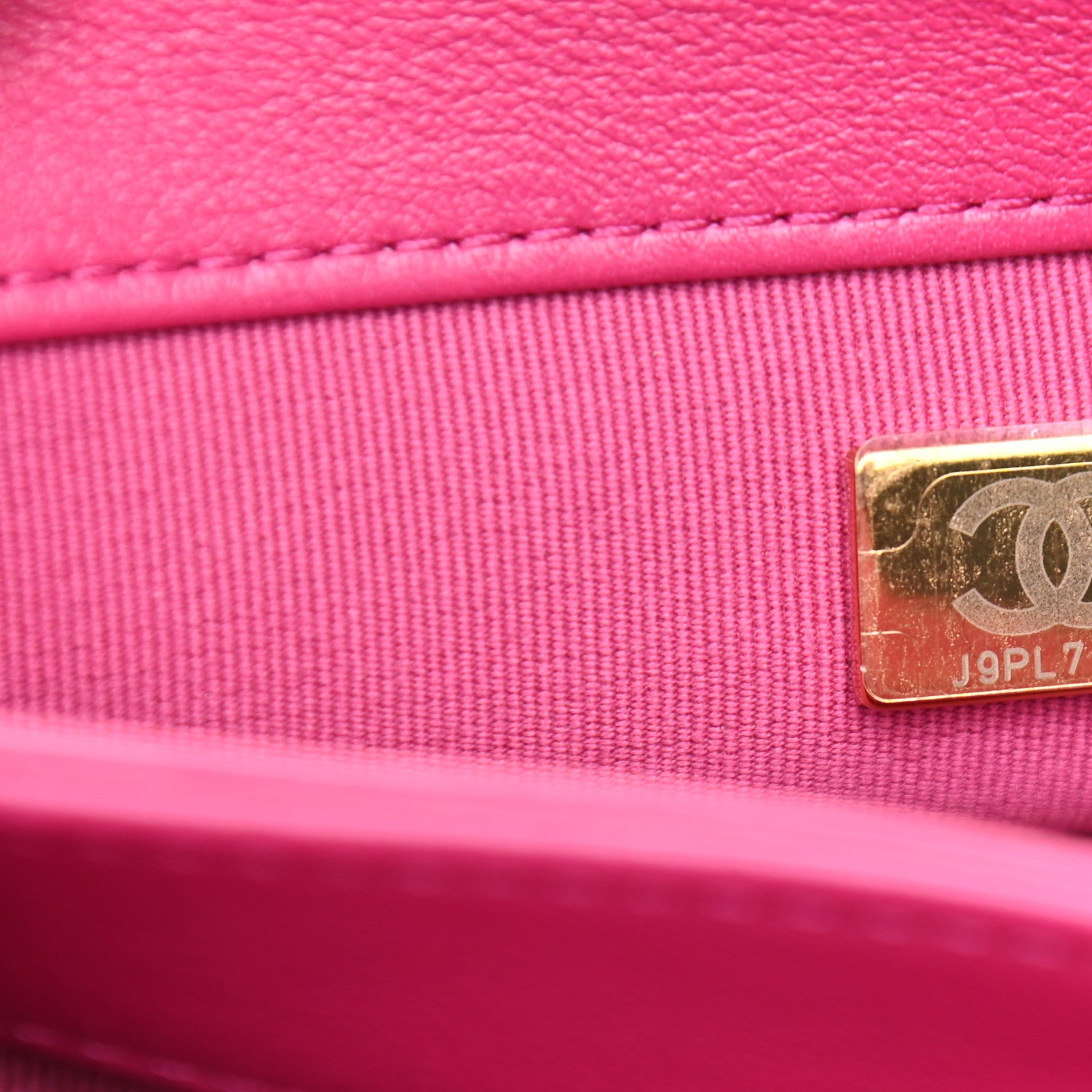 Chanel Lambskin Quilted Small Chain Top Handle Flap Pink 5 of 9