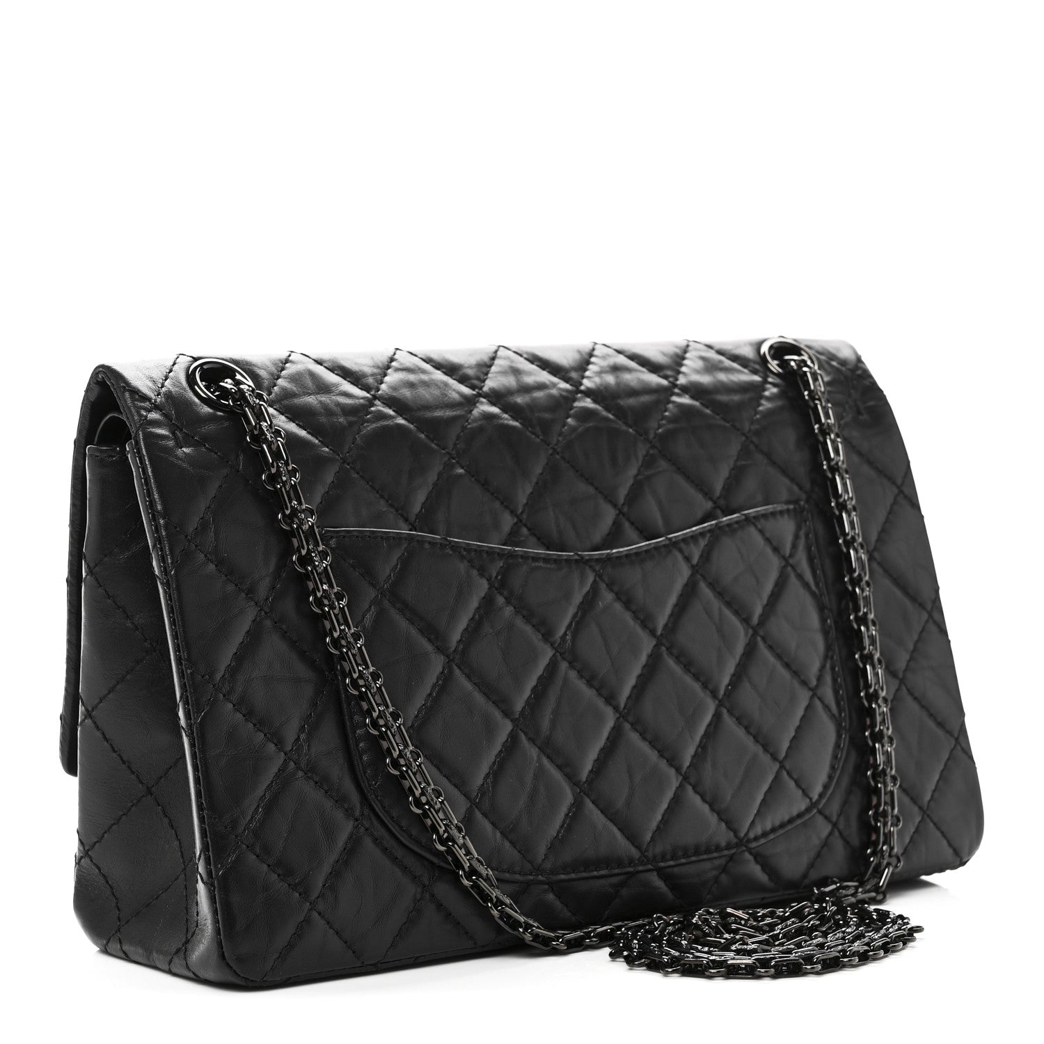 Chanel Aged Calfskin Quilted 2.55 Reissue 226 Flap So Black 3 of 10