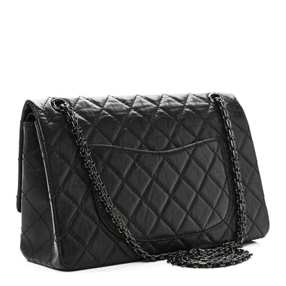 Chanel Aged Calfskin Quilted 2.55 Reissue 226 Flap So Black 3 of 10