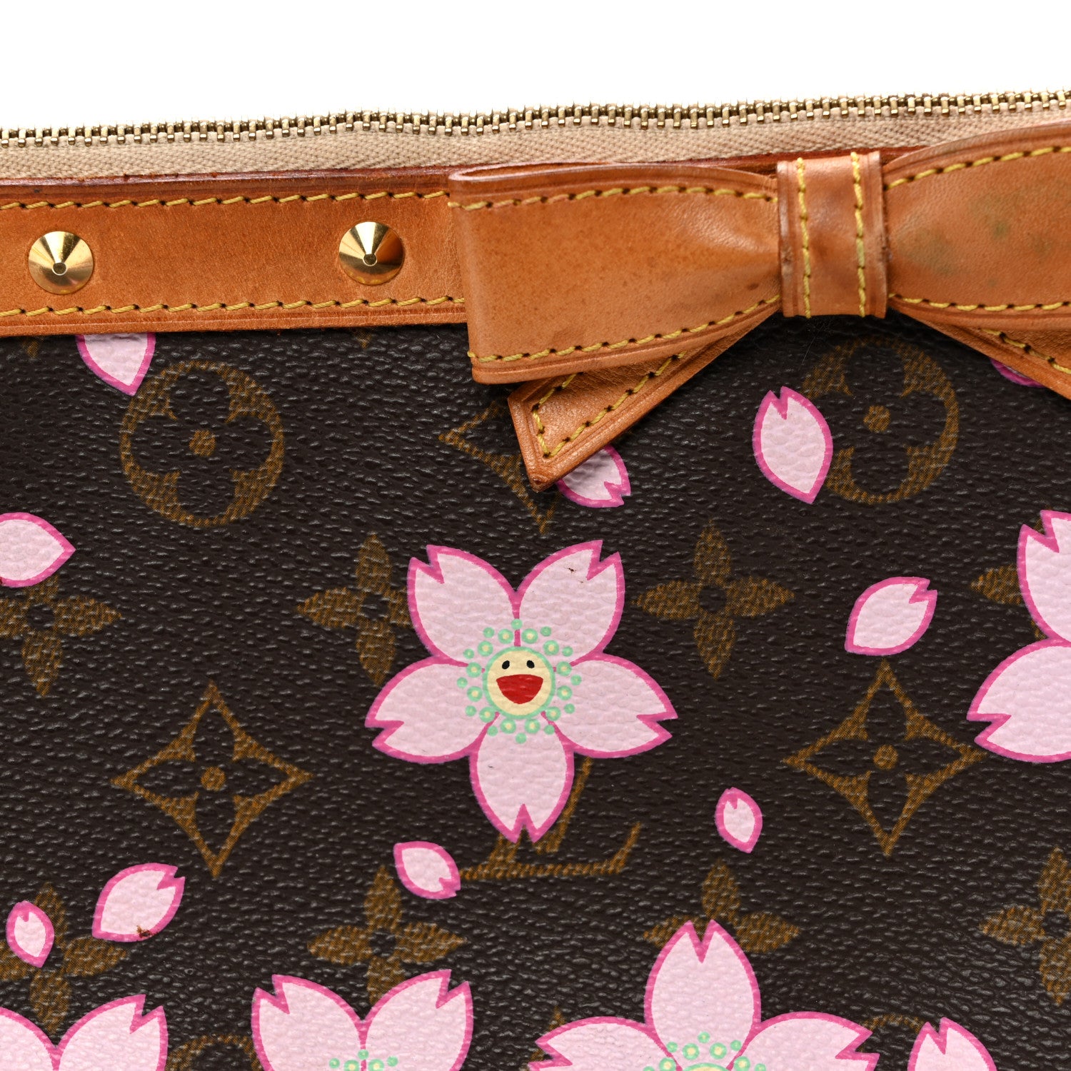 Louis Vuitton Monogram Cherry Blossom Pochette Accessories Brown 8 of 11