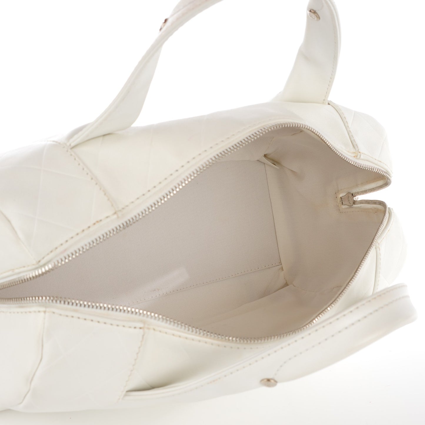 Calfskin CC Chevron All Day Long Boston White
