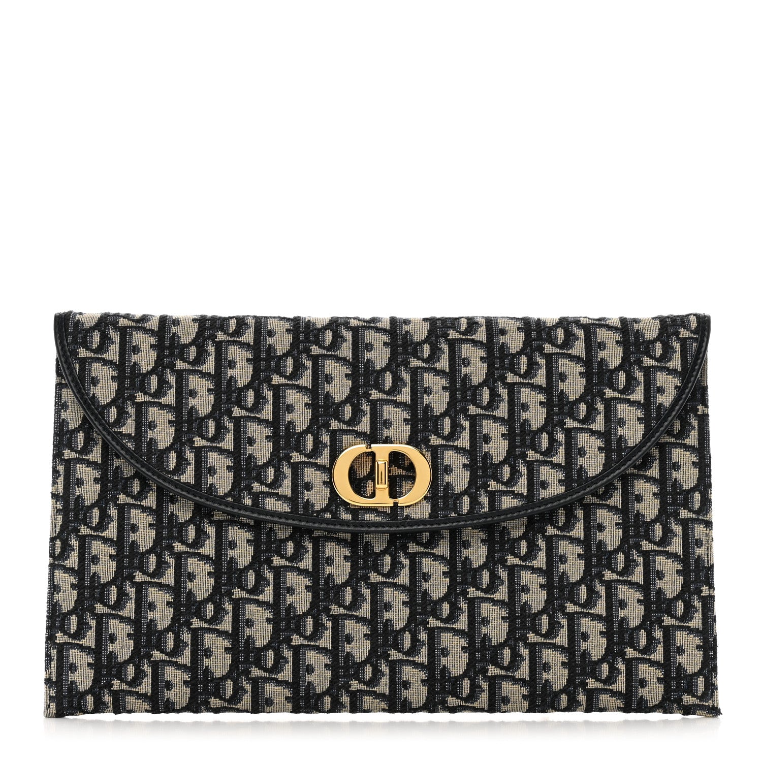 Christian Dior Oblique 30 Montaigne Avenue Pouch With Flap Blue 1 of 6