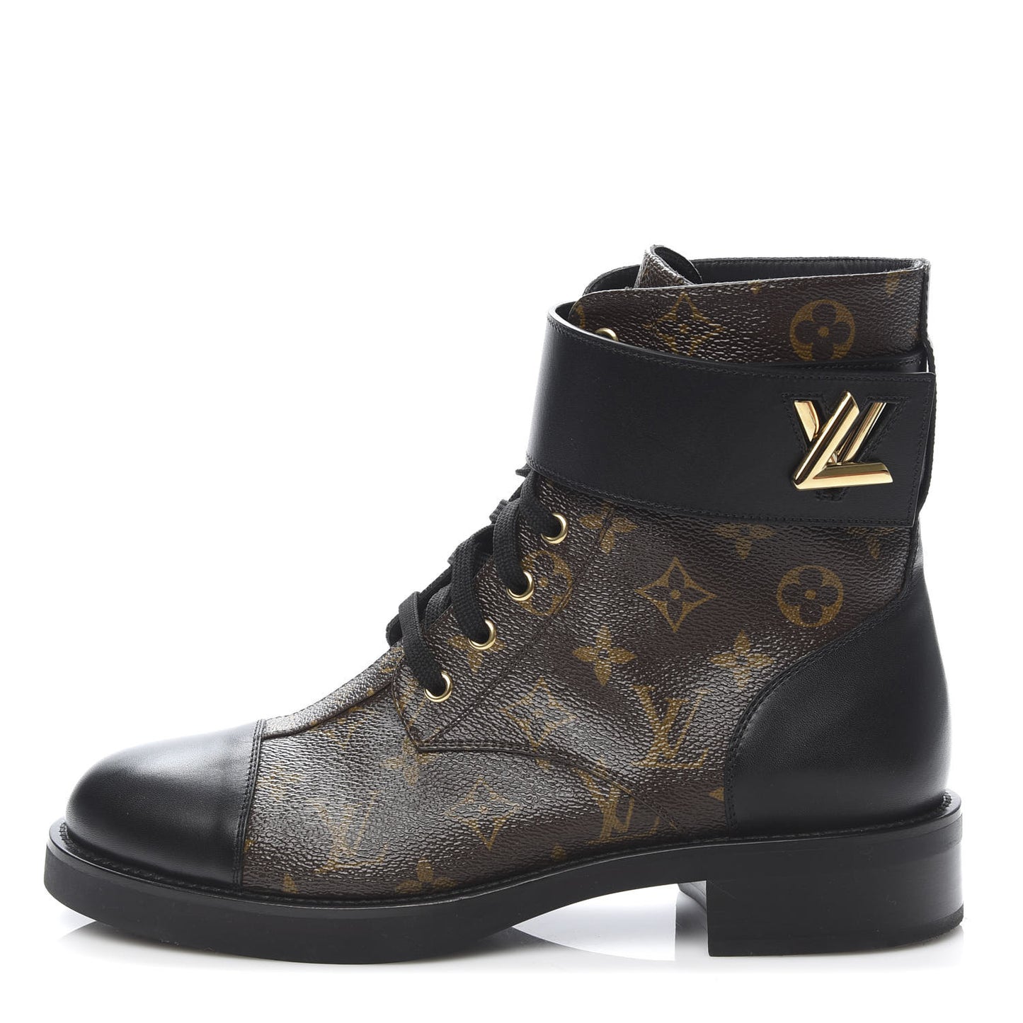 Calfskin Monogram Wonderland Flat Ranger Boots 41 Black