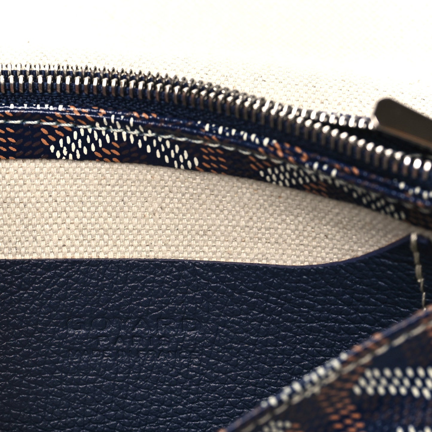 Goyardine Plumet Wallet Clutch Navy
