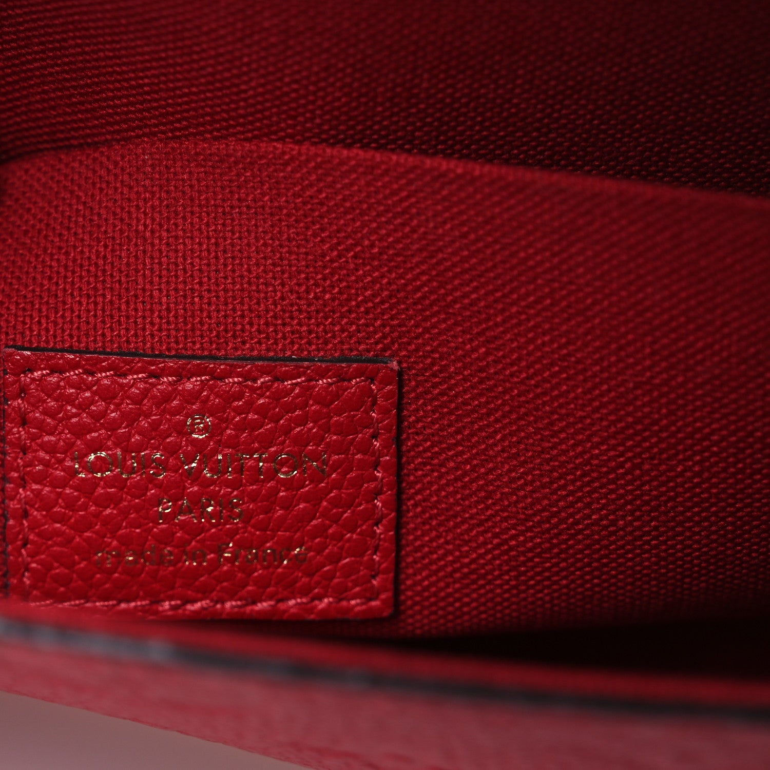 Louis Vuitton Empreinte Pochette Felicie Chain Wallet Scarlet 7 of 14