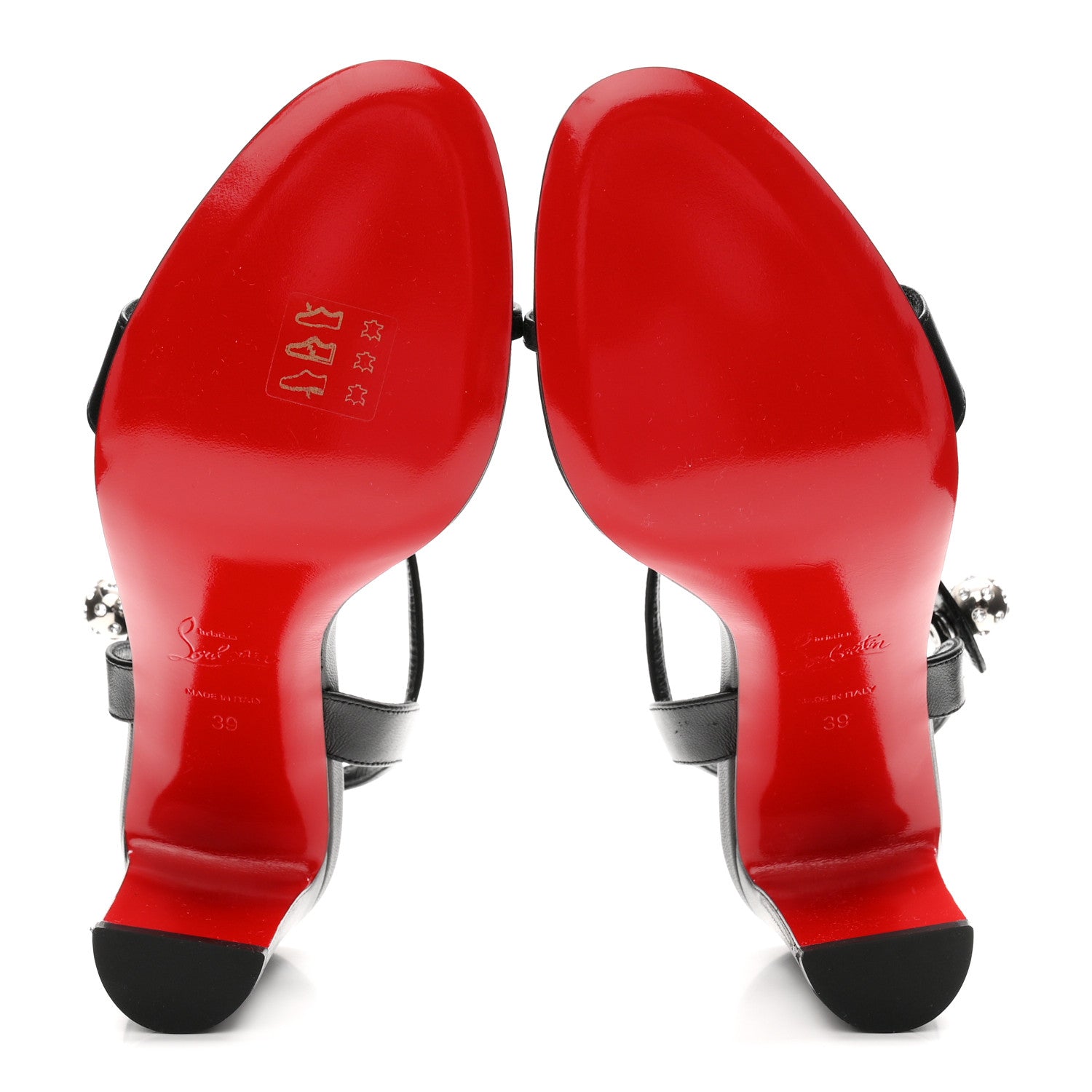 Christian Louboutin Nappa Atmospheria 85 Sandals 39 Black 6 of 9