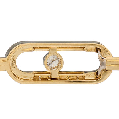 Messika 18K Yellow Gold Diamond Move Uno MM Pave Flex Bangle Bracelet 5 of 6