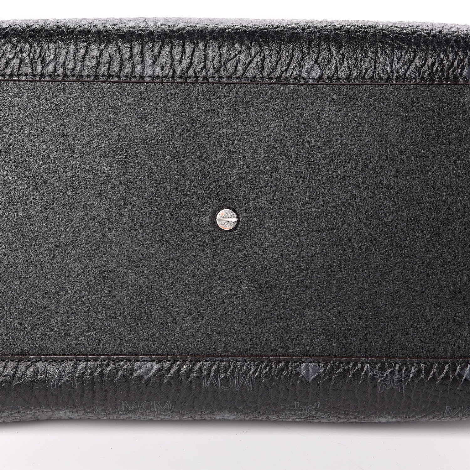 MCM Visetos Large Tote Black 13 of 15