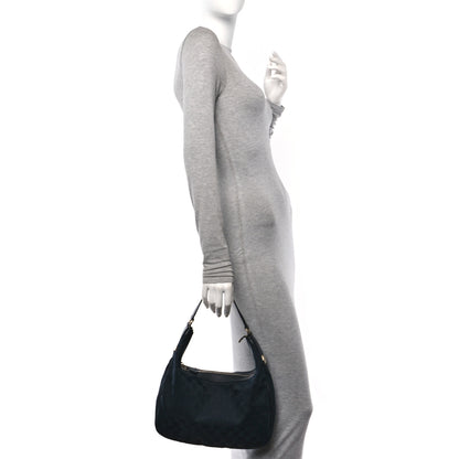 Gucci Monogram Medium Charmy Hobo Black 2 of 10