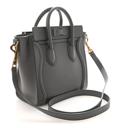 Celine Baby Drummed Calfskin Nano Luggage Kohl 3 of 10
