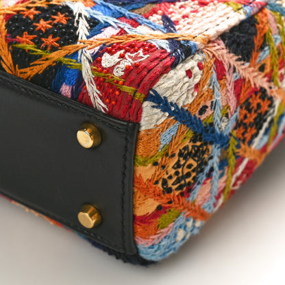 Christian Dior Embroidered Patchwork Peace And Love Mini Lady Dior Multicolor 8 of 8