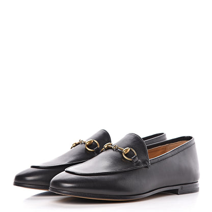 Gucci Calfskin Womens Jordaan Loafers 35.5 Black 3 of 10