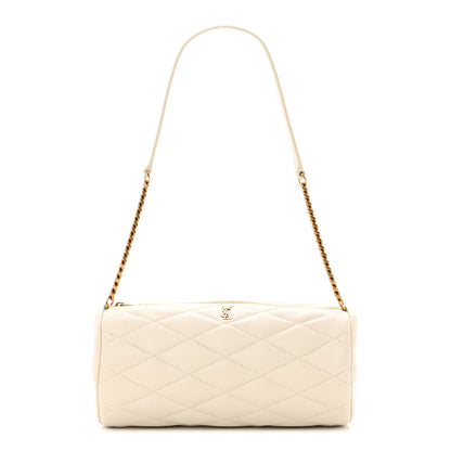 Saint Laurent Lambskin Monogram Small Sade Tube Bag Blanc Vintage 1 of 10