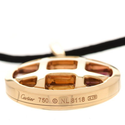 Cartier 18K Yellow Gold Citrine Amethyst Tourmaline Silk Pasha de Cartier Necklace 5 of 5