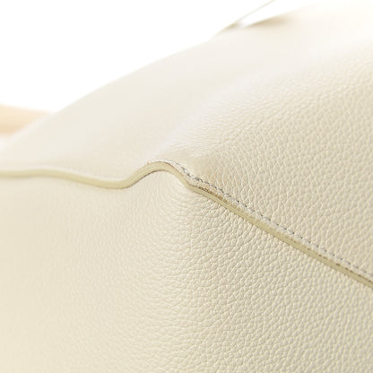 Celine Soft Grained Calfskin Small Belt Cabas Phantom Vanilla 9 of 17