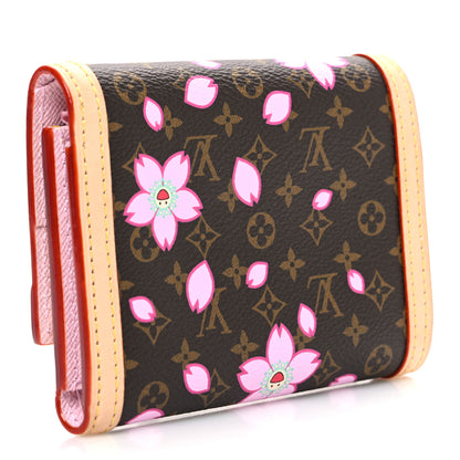 Louis Vuitton LV X TM Monogram Cherry Blossom Victorine Wallet Sakura Brown 3 of 6