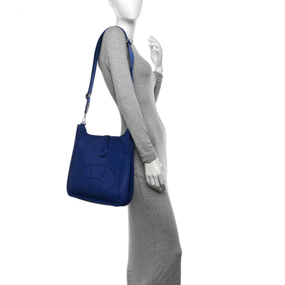 Hermes Epsom Evelyne III GM Bleu Electrique 2 of 13