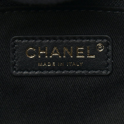 Chanel Mixed Fibers Calfskin Medium Deauville Tote Black 6 of 9