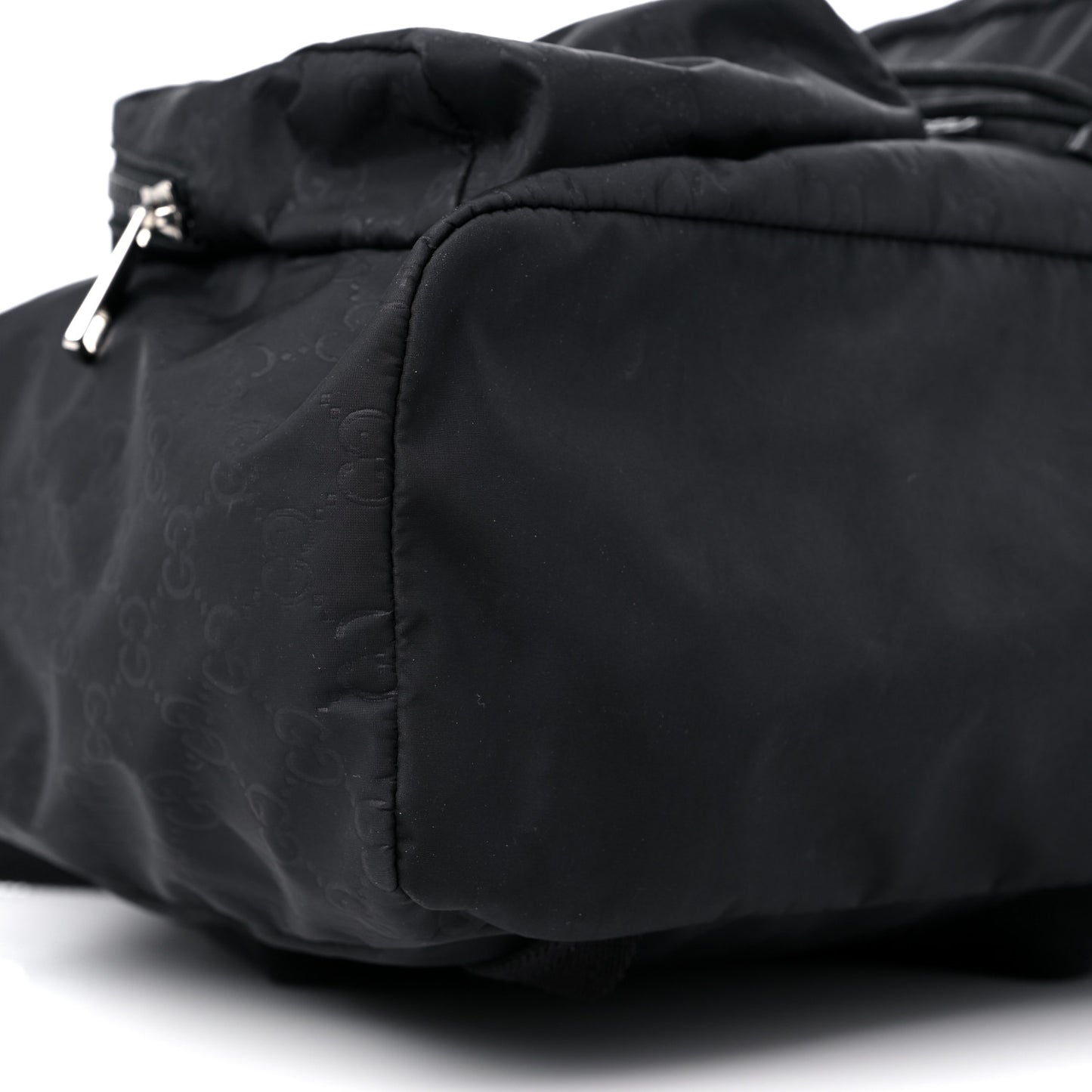 Nylon Monogram Small Single Buckle Backpack Black