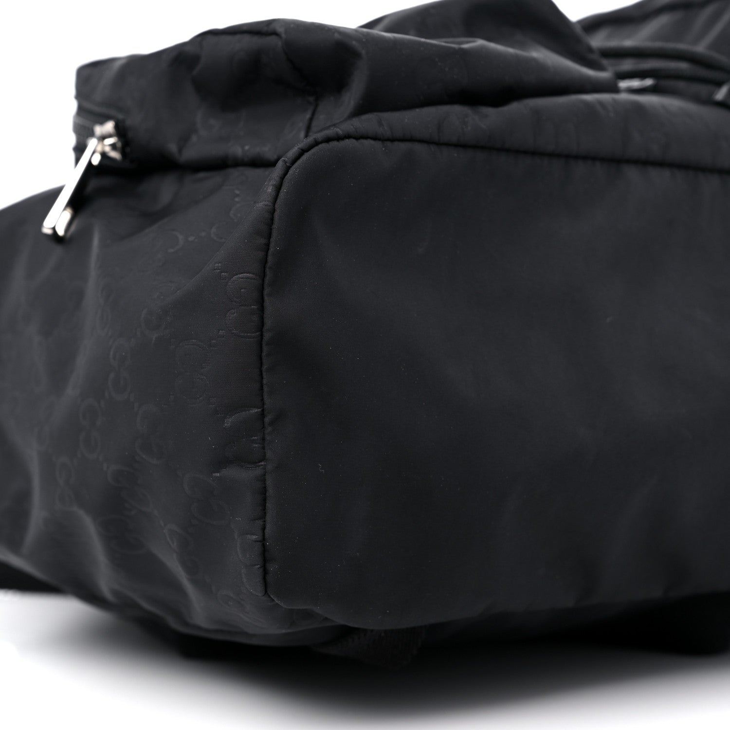 Gucci Nylon Monogram Small Single Buckle Backpack Black 8 of 11