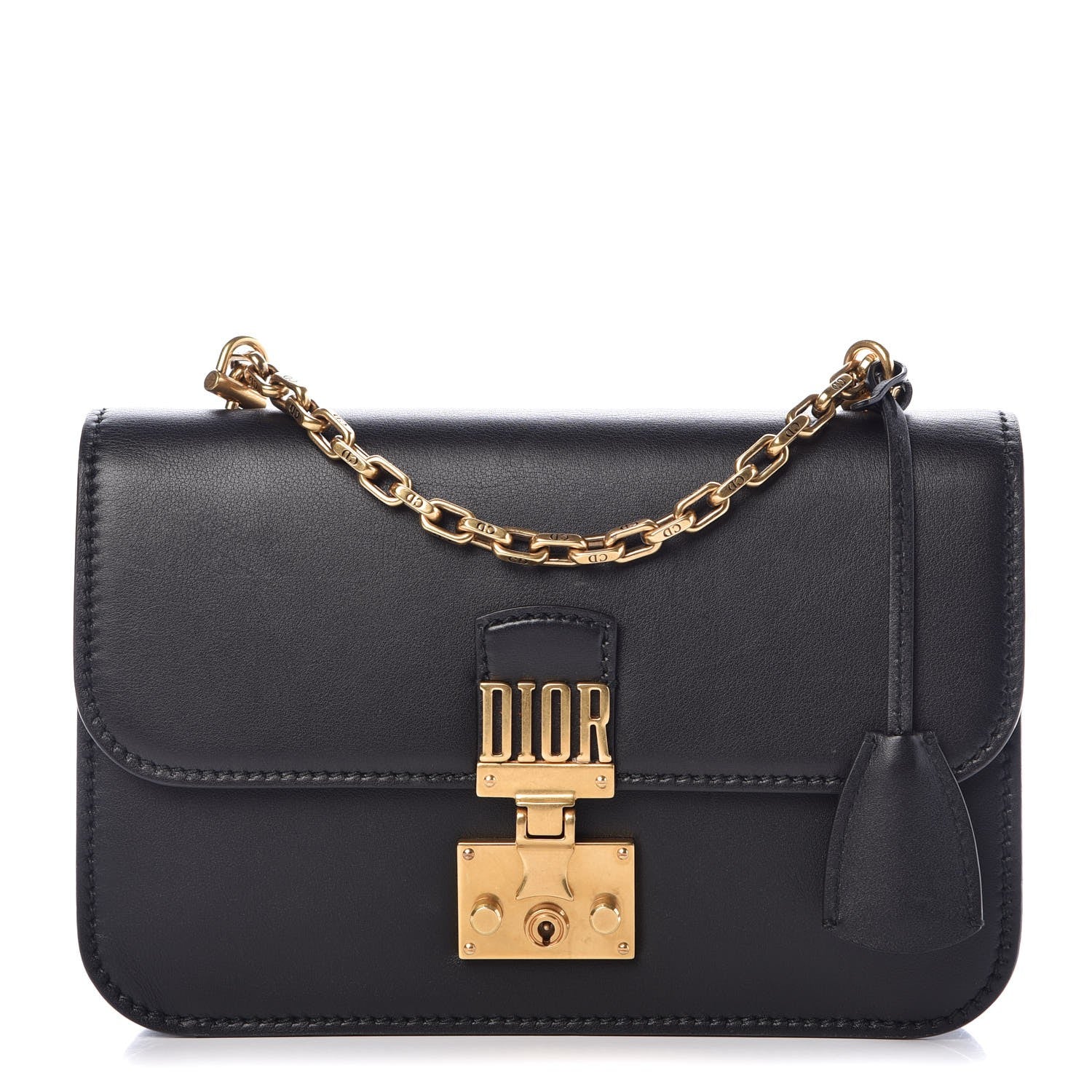 Christian Dior Calfskin Large Dioraddict Flap Bag Black 1 of 10