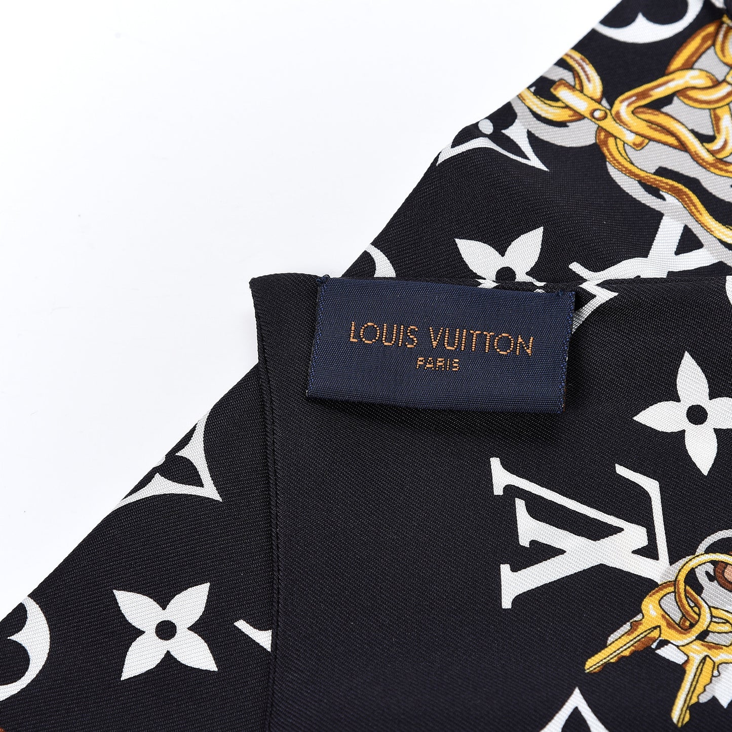 Silk Monogram Confidential Bandeau Black
