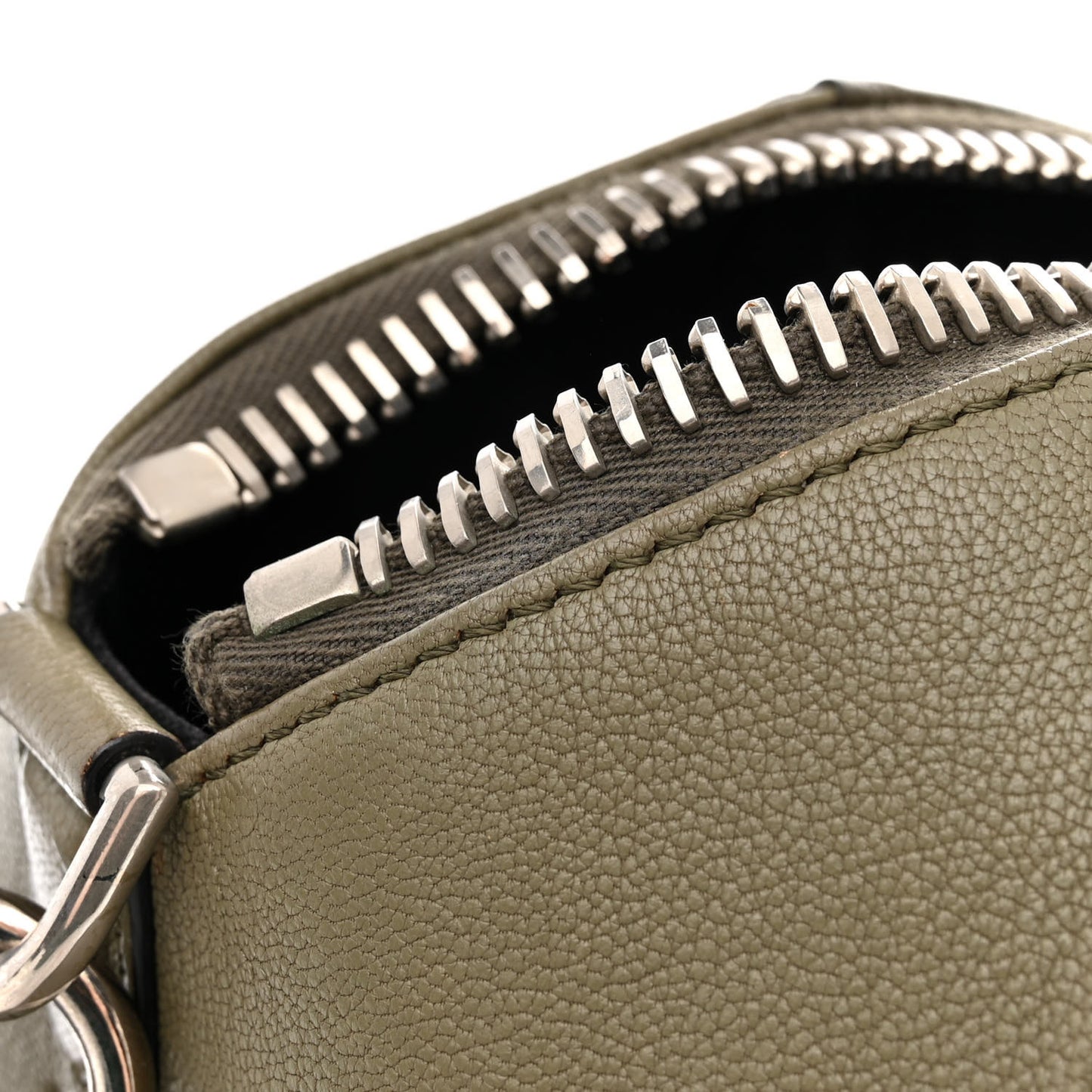 Sugar Goatskin Medium Tri-Color Antigona Khaki Black