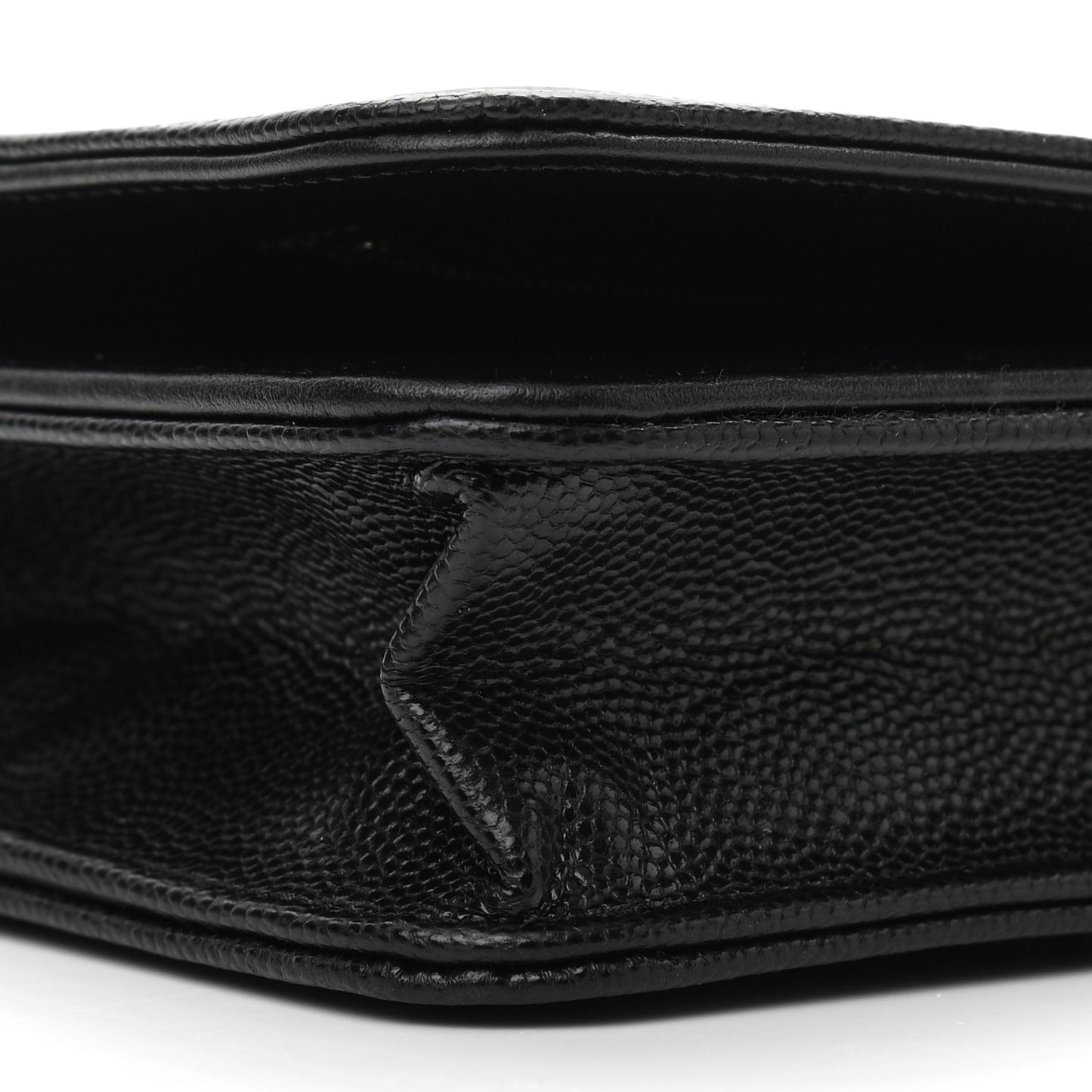 Caviar Quilted Boy Wallet On Chain WOC Black