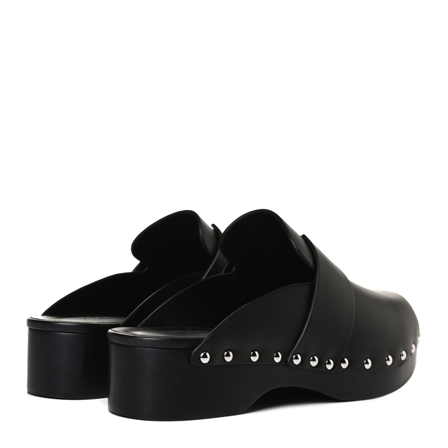 Calfskin Calya Mules 39 Black