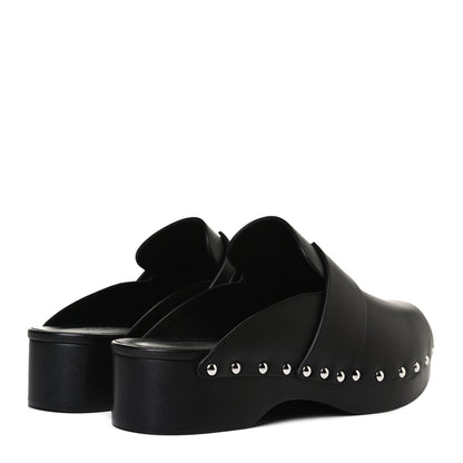 Hermes Calfskin Calya Mules 39 Black 4 of 12