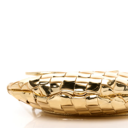 Bottega Veneta Mirror Laminated Nappa Intrecciato Mini Sardine Bag Gold 8 of 9
