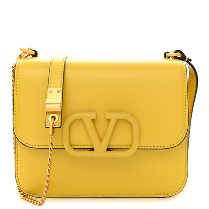 Valentino Garavani Smooth Calfskin Small VSling Shoulder Bag Senape 1 of 12