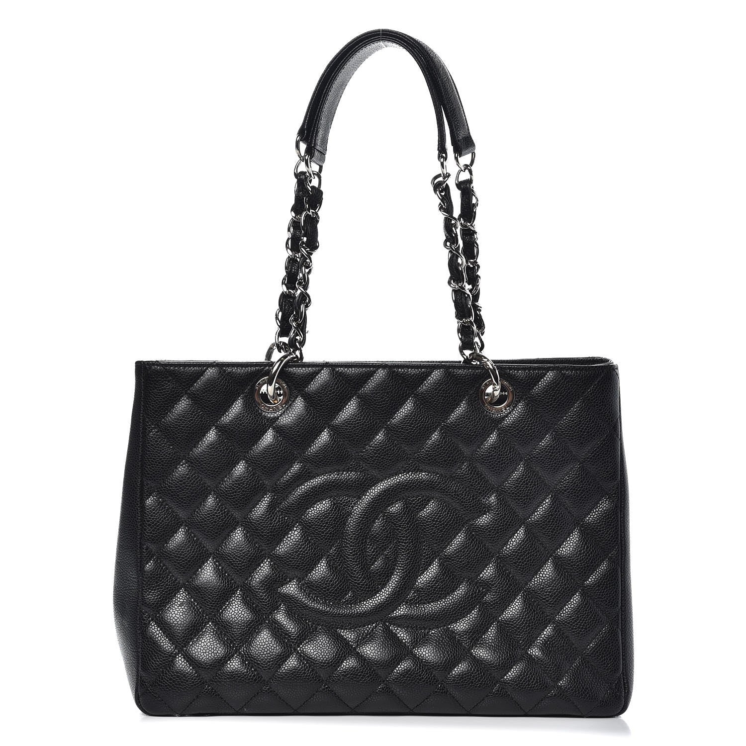 Chanel Caviar Quilted Grand Shopping Tote GST Black 1 of 9
