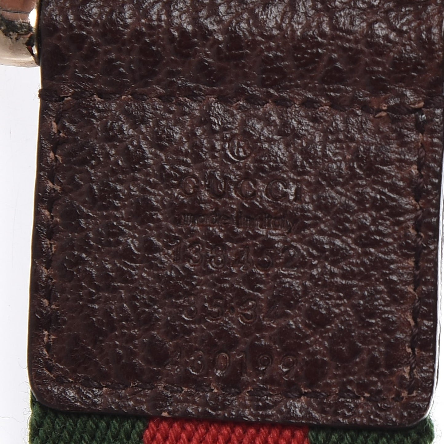 Canvas Web Bamboo D Ring Belt 85 34 Red Green