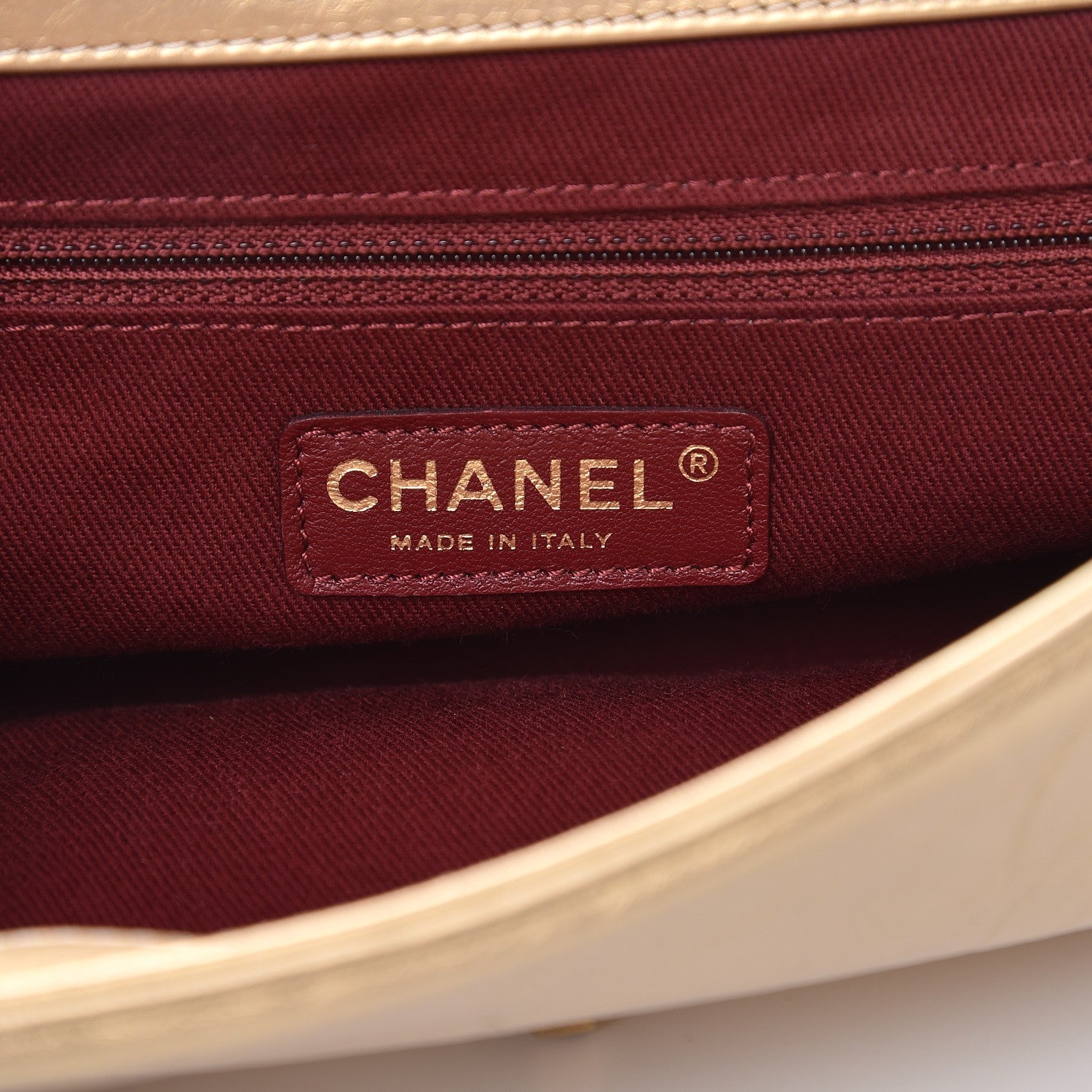 Chanel Metallic Aged Calfskin Quilted Small Pondichery Flap Gold 7 of 8