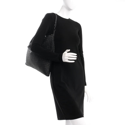Bottega Veneta Nappa Intrecciato Medium Convertible Tote Nero Black 2 of 12