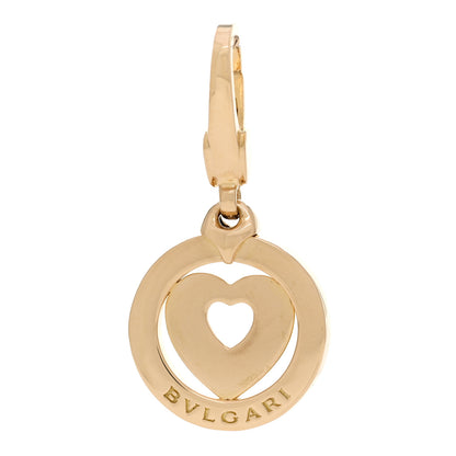 Bulgari 18K Yellow Gold Tondo Heart Charm 1 of 3